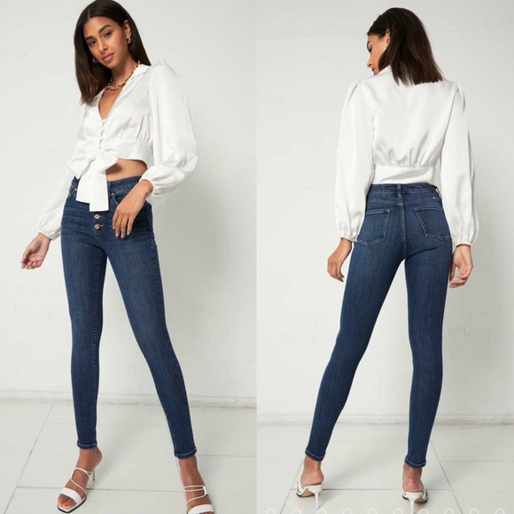 ✨Birdie • High Rise Super Skinny Jeans - Curvy - Picture 2 of 11